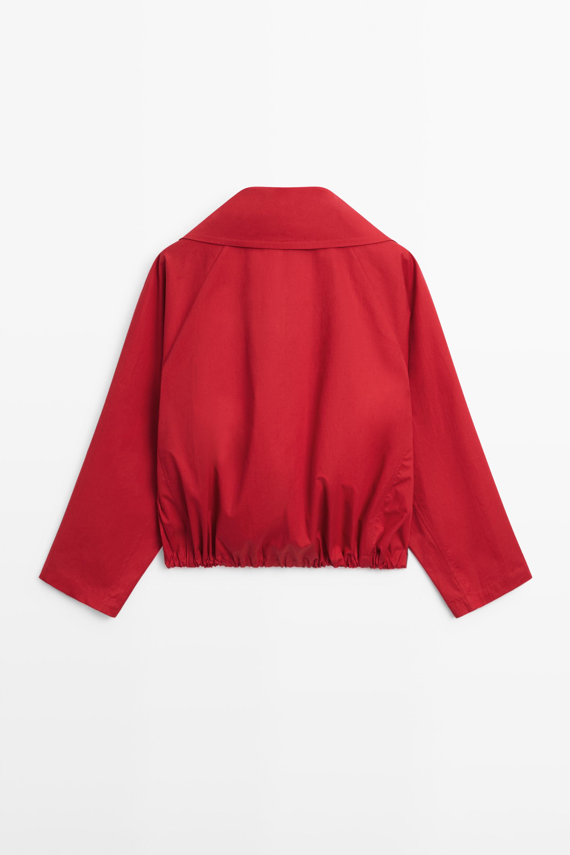 Lightweight cotton jacket with button details